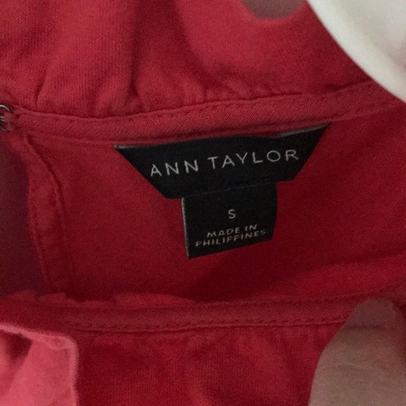 Ann Taylor Red Ruffle Tank - Picture 2 of 3